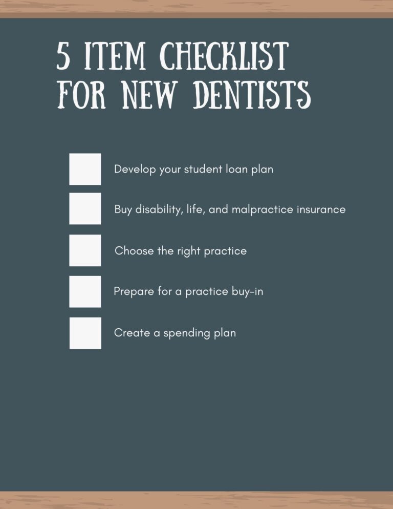5 Item Checklist For New Dentists