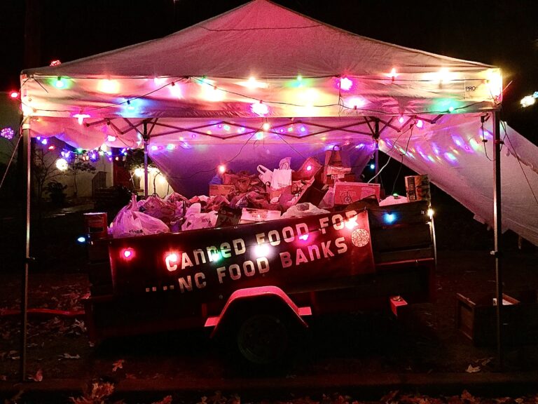 Giving Back & Lighted Christmas Balls